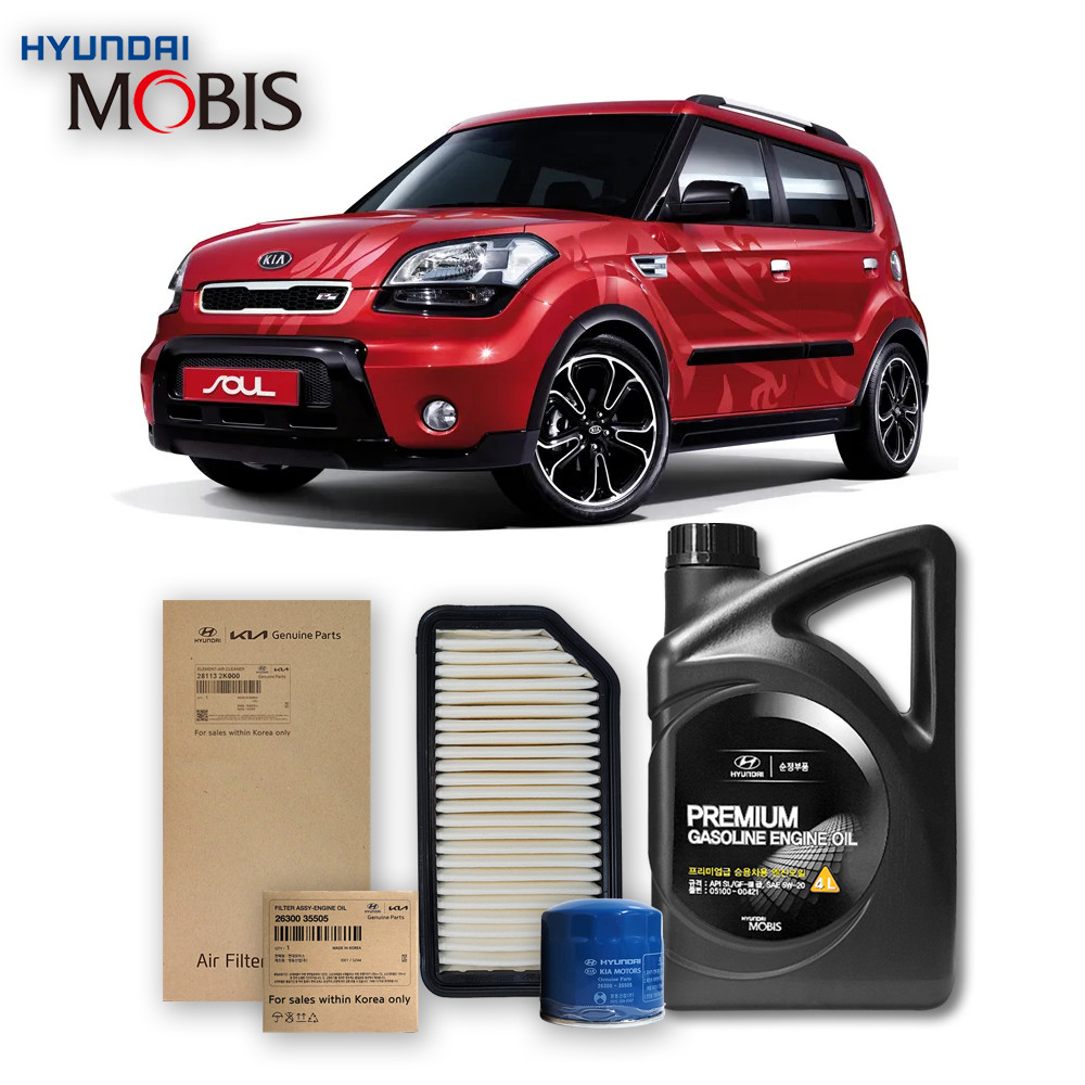 1세대 쏘울 AM 2.0/1.6 가솔린 08-11년식 순정엔진오일 3종세트, 4L, 1개 63,720원
