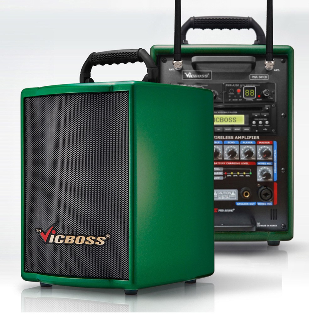 PWA-H842CB 충전이동식앰프 블루투스 스피커 CD 2채널 무선마이크 버스킹 968,000원