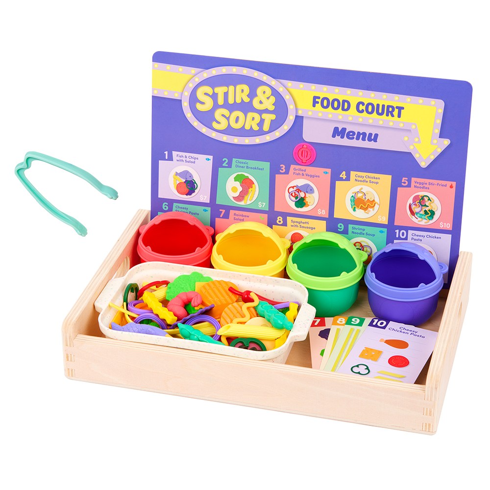 [밧핫에듀케이션] 요리조리푸드코트분류놀이세트102피스 43,800원