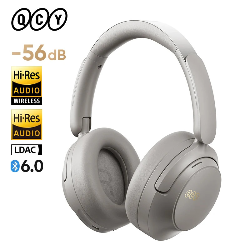 QCY H3S 무선 블루투스 헤드폰 노이즈캔슬링 가성비 헤드셋 LDAC, 중국 본토, H3S-그레이 61,000원