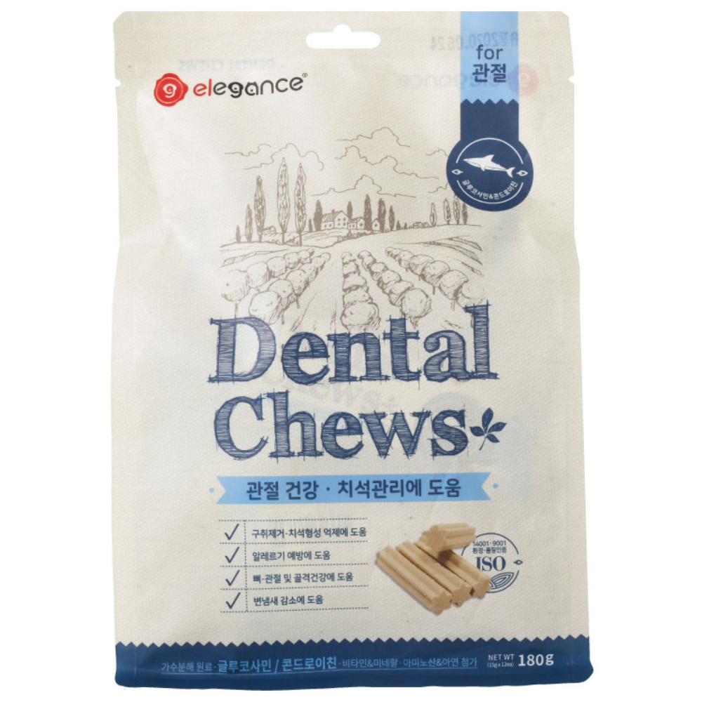 엘레강스펫 강아지 가수분해츄 개껌 저알러지 간식 덴탈츄 관절 건강, 1개, 관절, 180g 17,000원