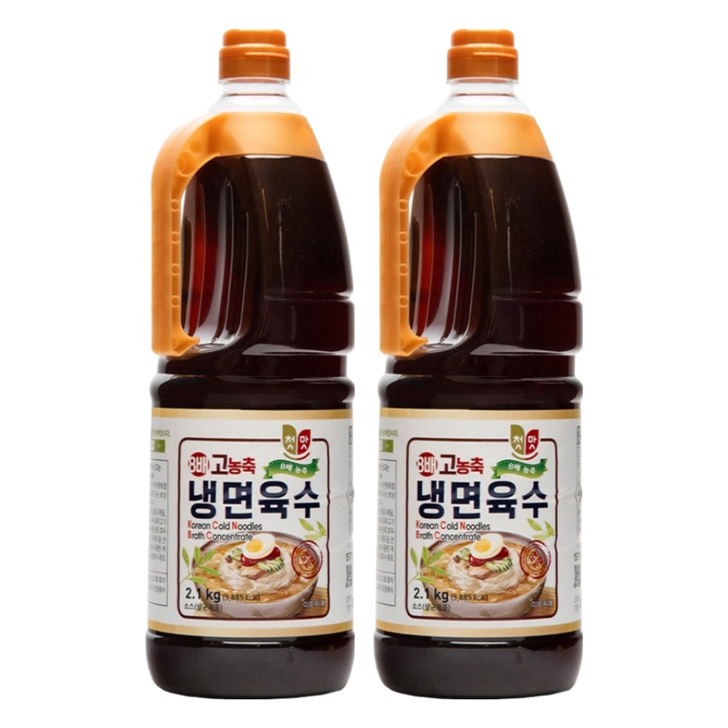 첫맛 8배 고농축 냉면육수, 2.1kg, 2개 16,400원