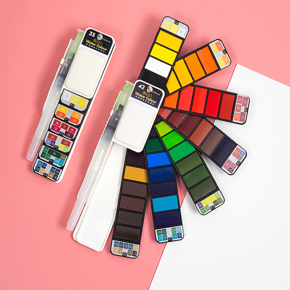 42색 휴대용 사용 고체물감 이상 세트 14세 만 수채화 39,950원