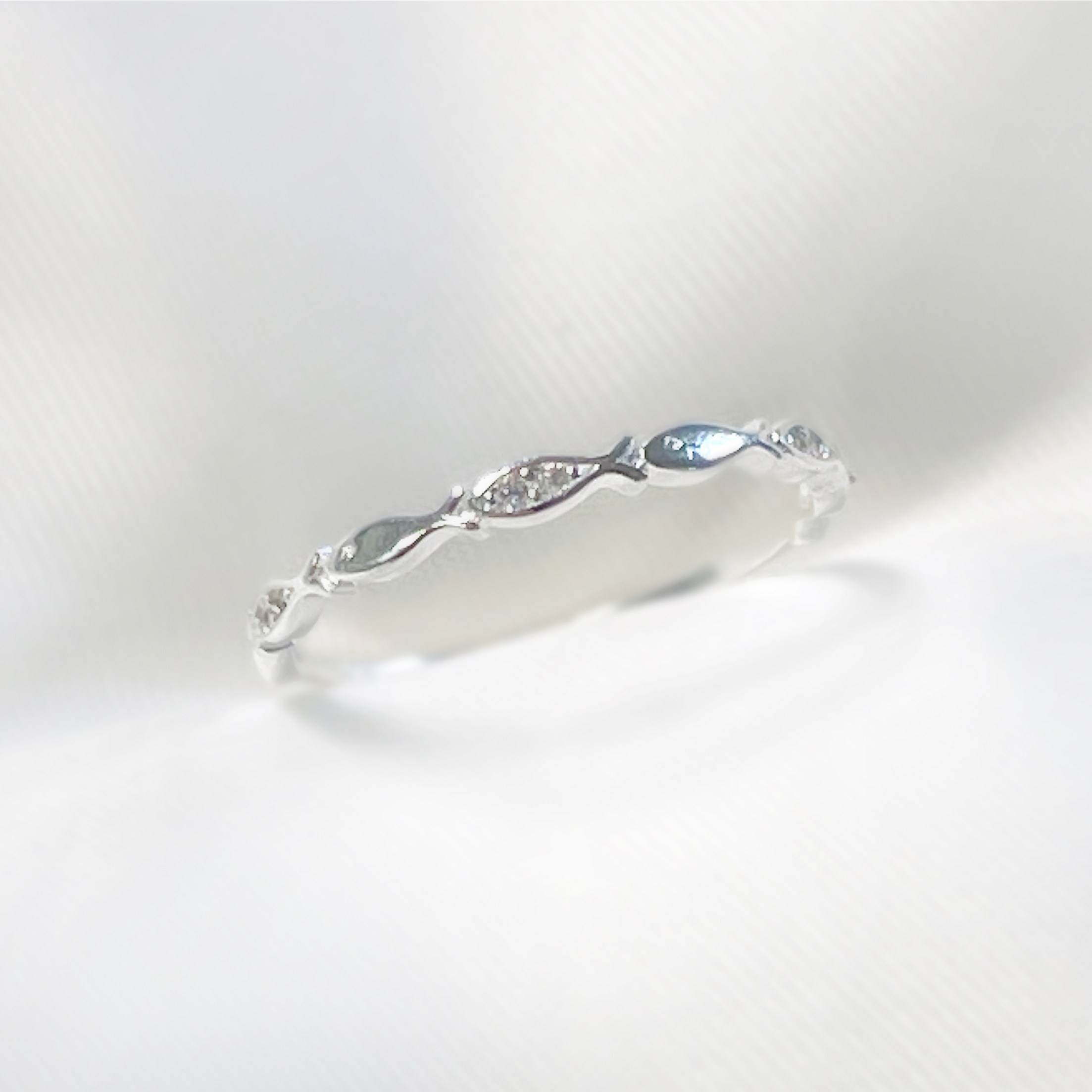 실버925 여성 재물 행운 7마리 물고기 반지 애끼 은 반지 16,900원