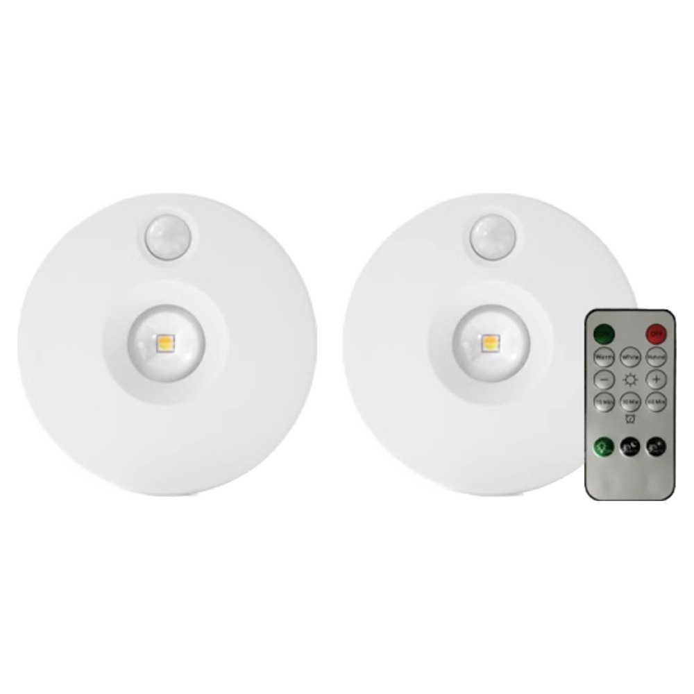 21세기트랜드 씨램 무선 충전식 자석부착 센서등 2p + 리모컨 세트, 화이트, 1세트 12,800원