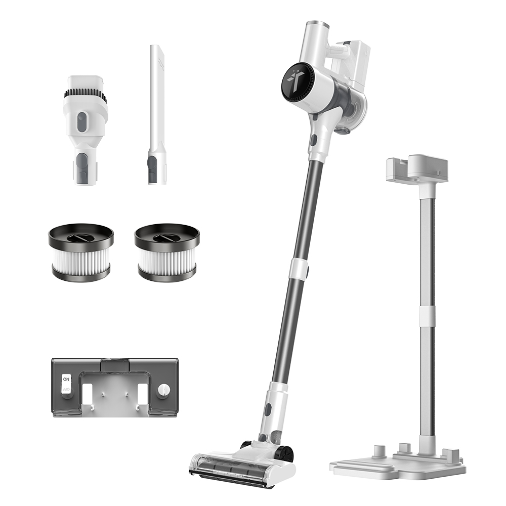 [신제품] 틴도우 차이슨 무선 청소기 BLDC 흡입력 좋은 진공청소기+거치대+물걸레 키트, 화이트 199,900원