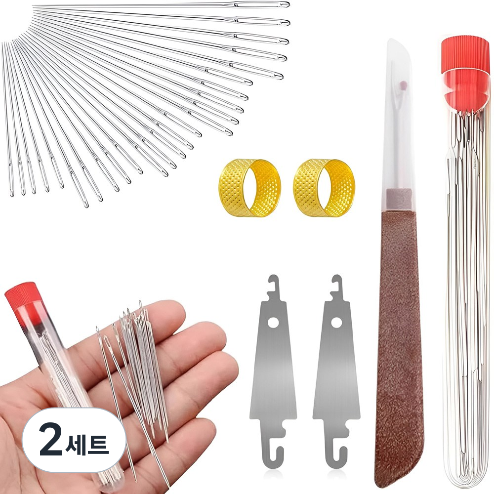 31종 프리미엄 바느질 세트 의류재사용바늘세트 큰 바늘 구멍 재봉 도구 세트 10,900원