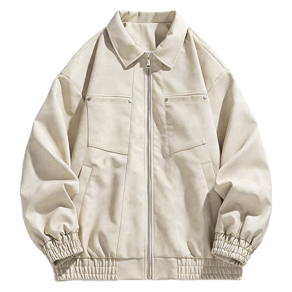 스몰더 오버핏 비건 레더 블루종 자켓 46,500원