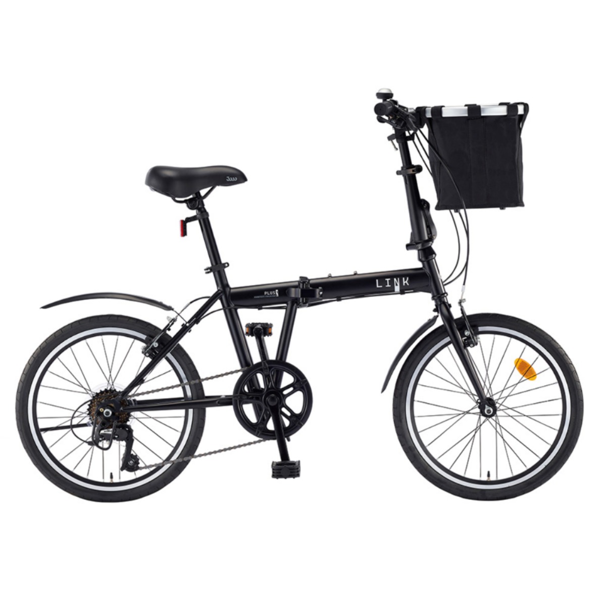 2026 삼천리 20 링크 플러스 미니벨로 7단 접이식자전거 폴딩자전거 심플한 디자인, 블랙 (무광), 1개, 138cm 337,000원
