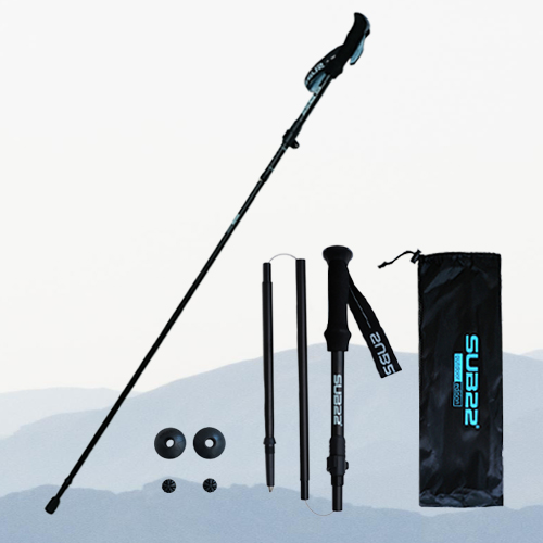 서브22 경량 접이식 등산스틱 2개 한세트 무광블랙, 2개, 블랙 19,000원