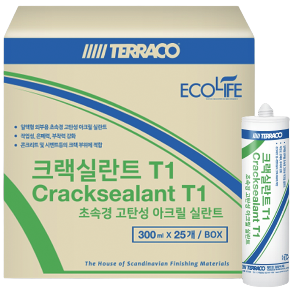 테라코 크랙실란트 T1 초속경 고탄성 실리콘 1BOX 크랙 균열 보수 101,400원
