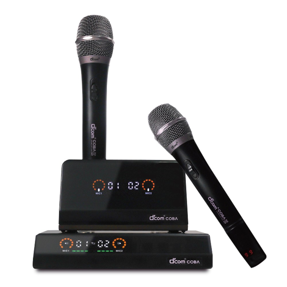 디지탈컴 COVA 무선마이크 2채널 노래방마이크 국내최초 스마트 컨트롤 무선마이크 285,000원
