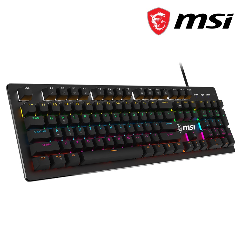 MSI FORGE GK300 RGB 게이밍 유선 키보드 청축, MSI FORGE GK300 키보드, 블랙, 청축 39,900원