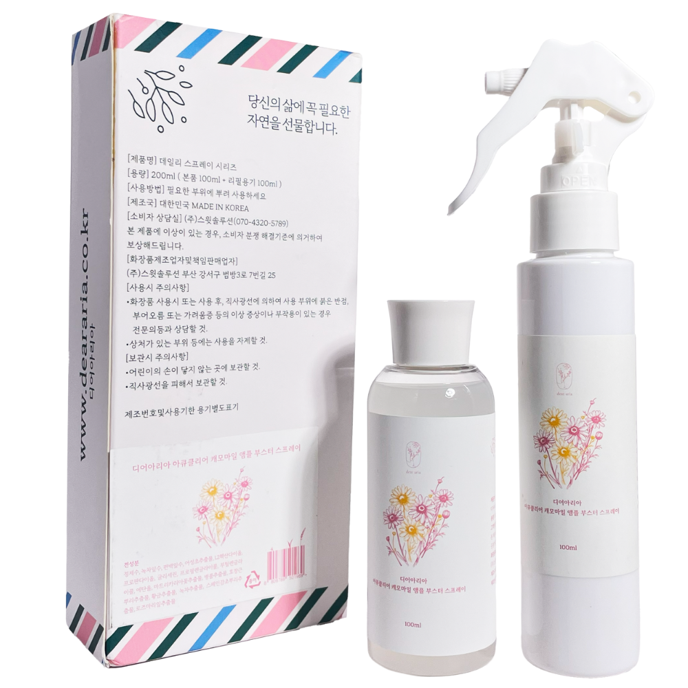 디어아리아 등드름 미스트 바디스프레이 가드름 미스트 아큐클리어 캐모마일 앰플 부스터 스프레이 28,800원