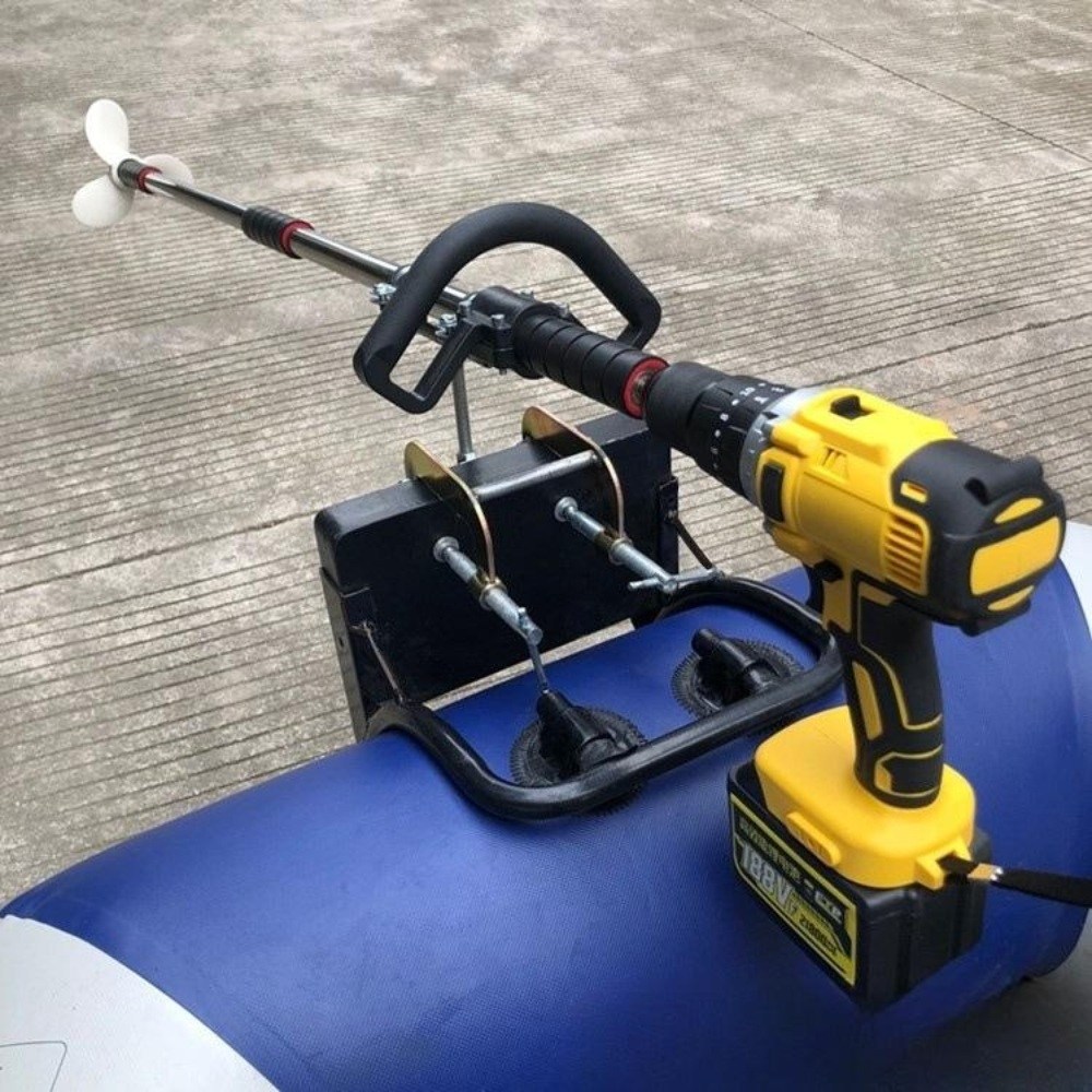 모터보트 낚시배 전동드릴선외기 고무보트 모터, 프로펠러1.25미터길이+클램프브래킷, 1개 83,300원