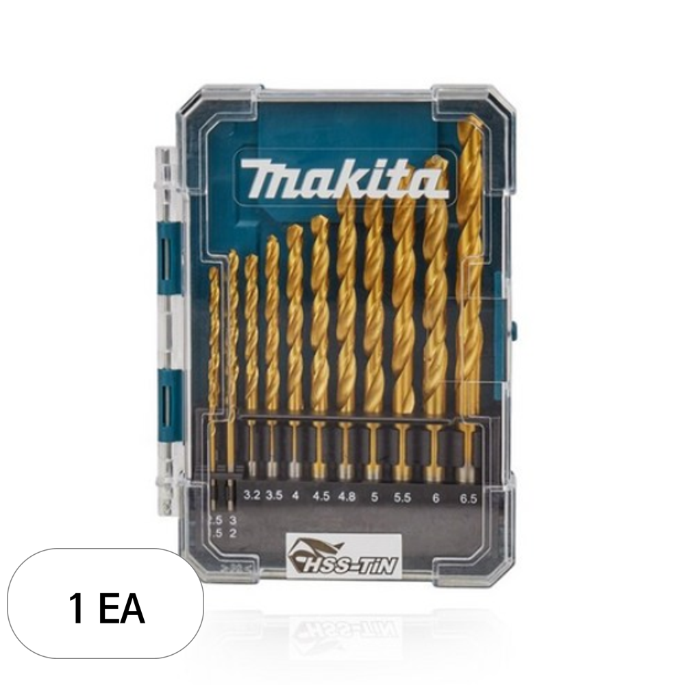 마끼다 티타늄코팅 하이스틴 드릴비트 세트 D-72855 21,620원