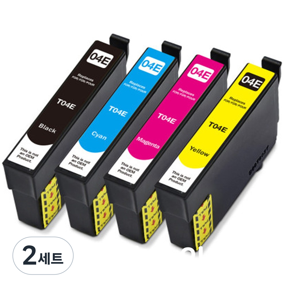 훼이머스잉크 엡손 T04E 호환잉크 4색 WF-2851 XP2106 XP2101(세트판매) 33,780원