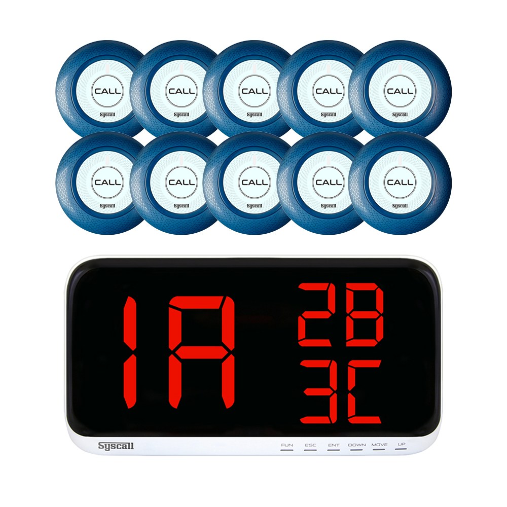 씨스콜 식당 호출벨 ST-A1 블루 10개 + 수신기 SR-A2003 (ST-A1) 178,000원