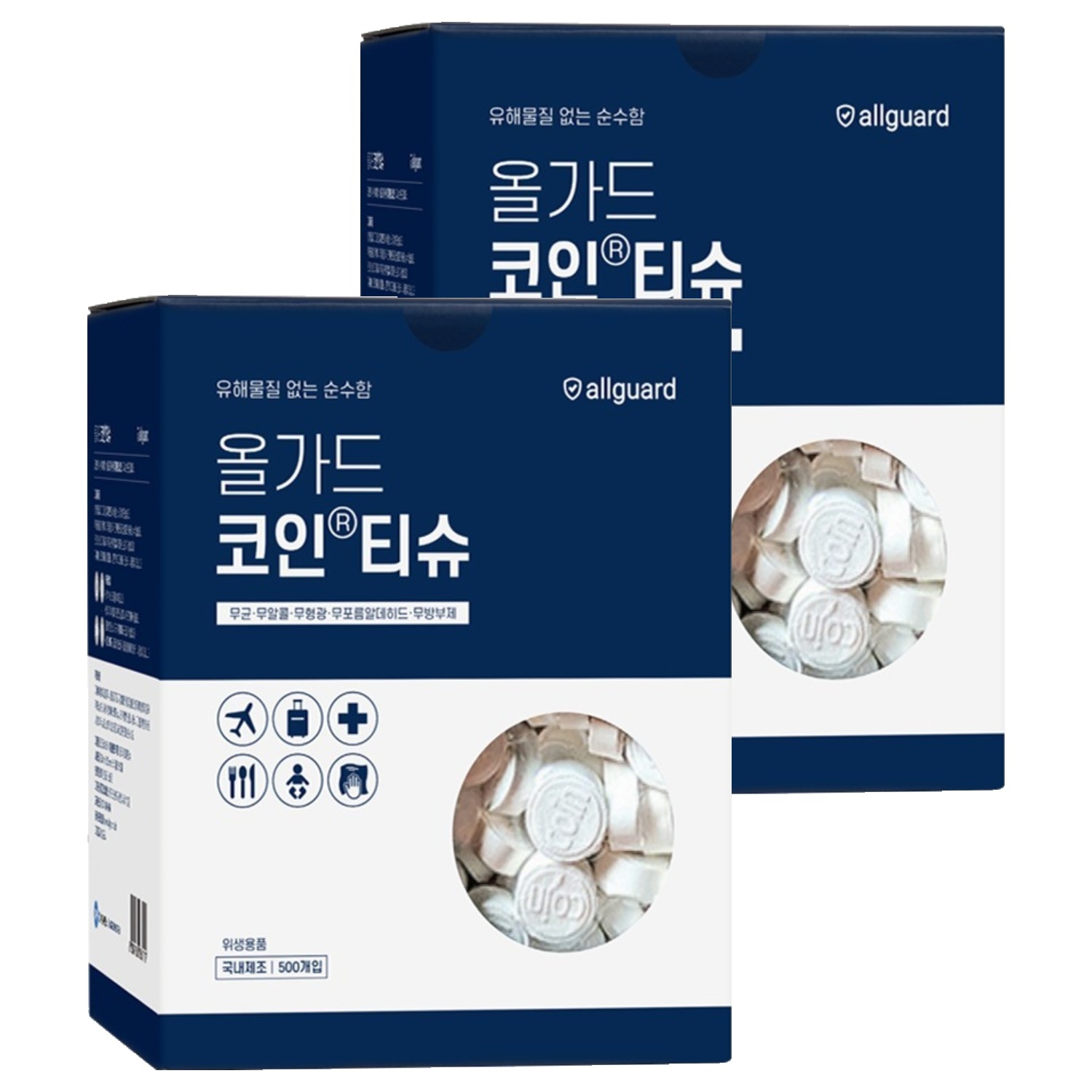 올가드 코인티슈, 500개입, 2개 64,000원