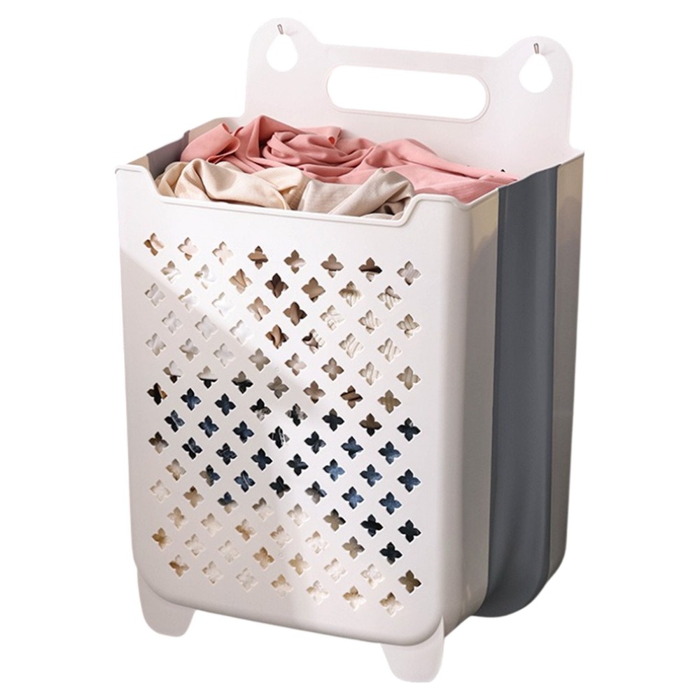 하루온 접이식 무타공 빨래바구니, 화이트 12,060원