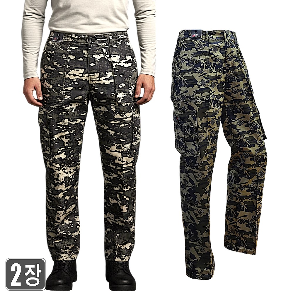 1+1웨어몬 WF 봄가을 밀리터리 야상팬츠 (얼룩/디지털) 아웃도어 야외활동 29,800원