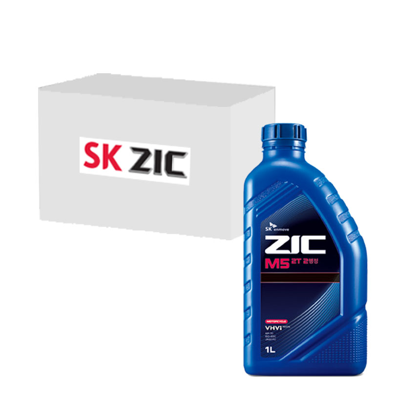 SK엔무브 지크 M5 2T 2행정 1박스 오토바이, 예초기 엔진오일 (1L x 12개) 77,000원