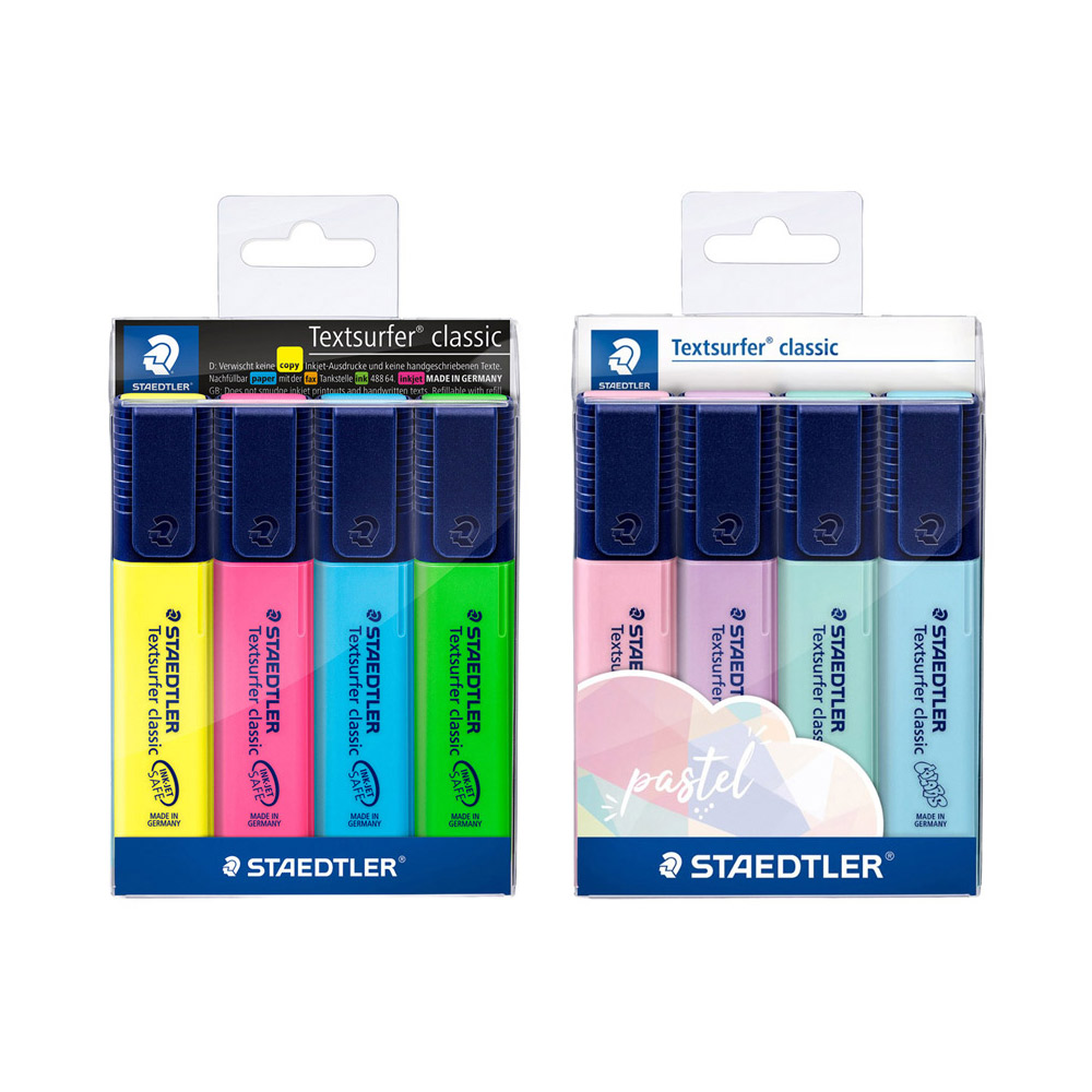 스테들러 텍스트서퍼 클래식 형광펜 8색(오리지날4색+파스텔4색), 세트 12,000원