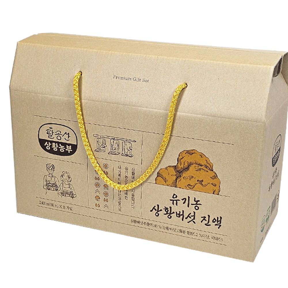 국산 유기농 참나무 장수 상황버섯 진액 80ml 30포 (농장직송), 30개, 80ml 59,000원