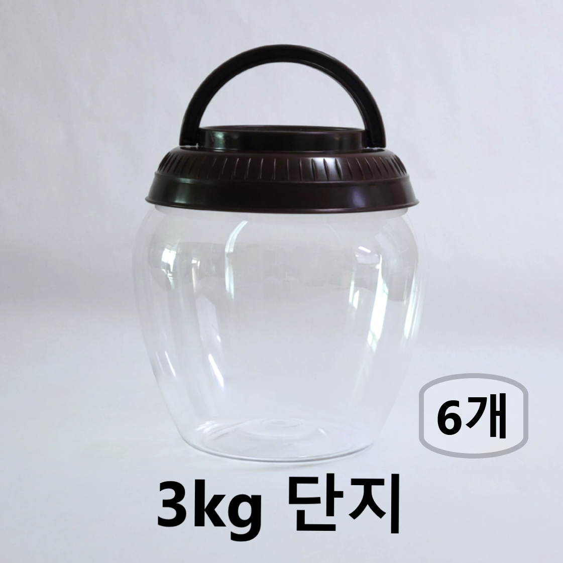 SD상사 플라스틱 항아리 단지 3kg (PET 단지) 고추장통,된장통,젓갈통,장아찌통 12,000원