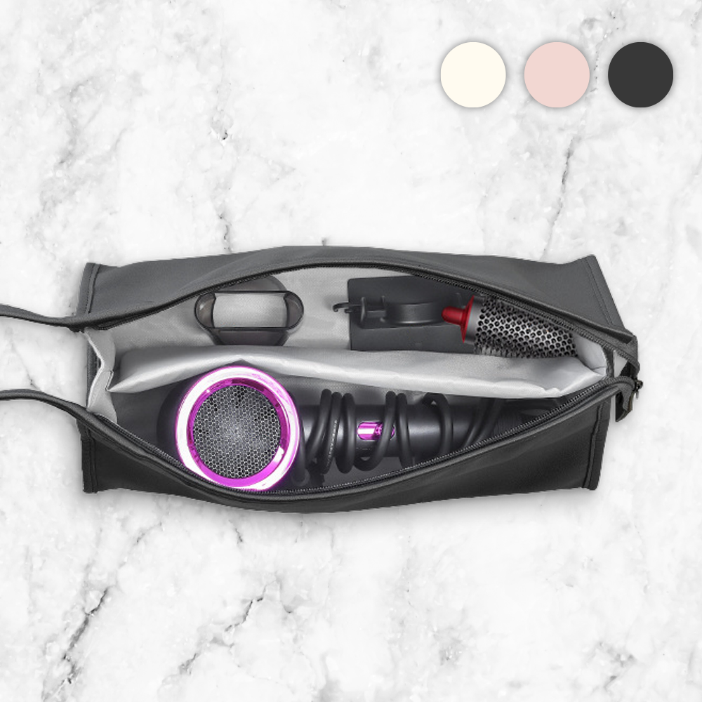 더조흔 다용도 여행용 휴대용 고데기 드라이기 방수 고급 파우치, 1개, 핑크 9,300원