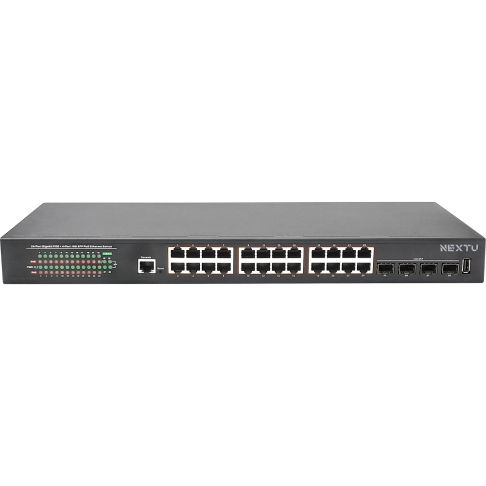 넥스트유 L2 24포트 울트라 POE 10G 4SFP 매니지먼트 스위치 513,610원