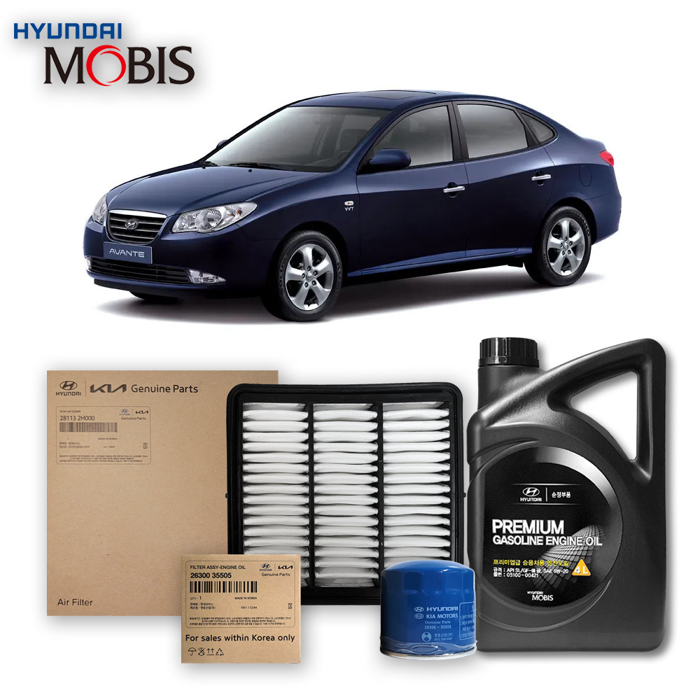 아반떼 HD 1.6/2.0 가솔린 06-10년식 순정엔진오일 3종세트, 4L, 1개 63,450원
