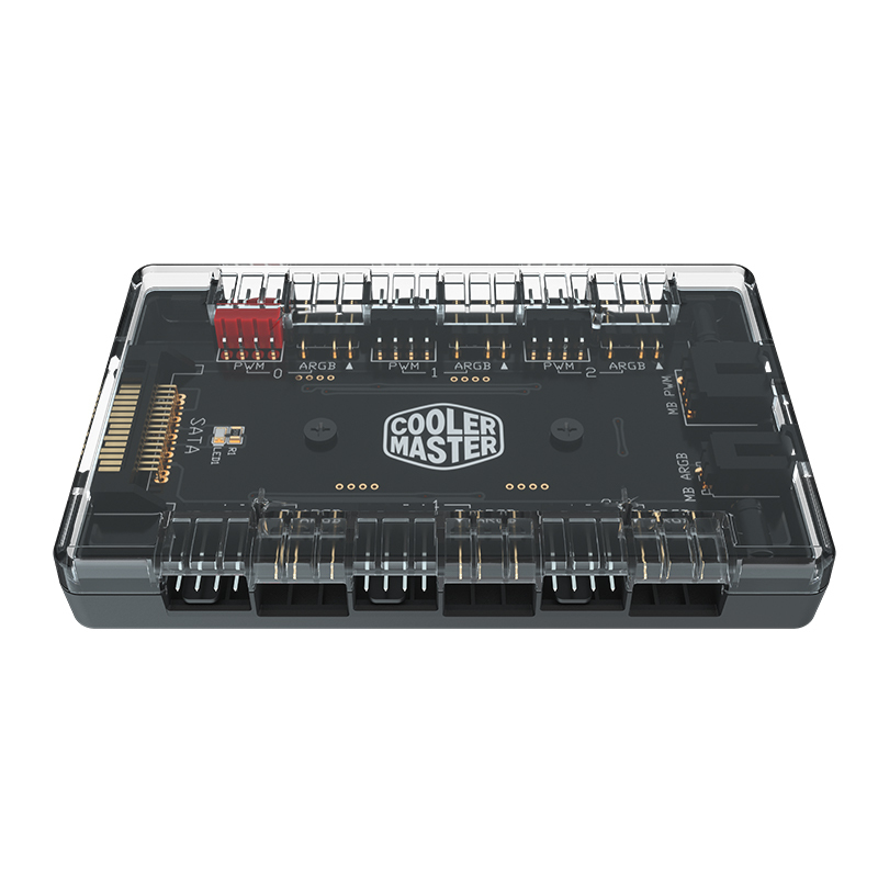 쿨러 마스터 1 to 6 허브 RGB 팬 12V 4 핀 ARGB 5V 3 온도 제어 PWM 투인원 42,130원