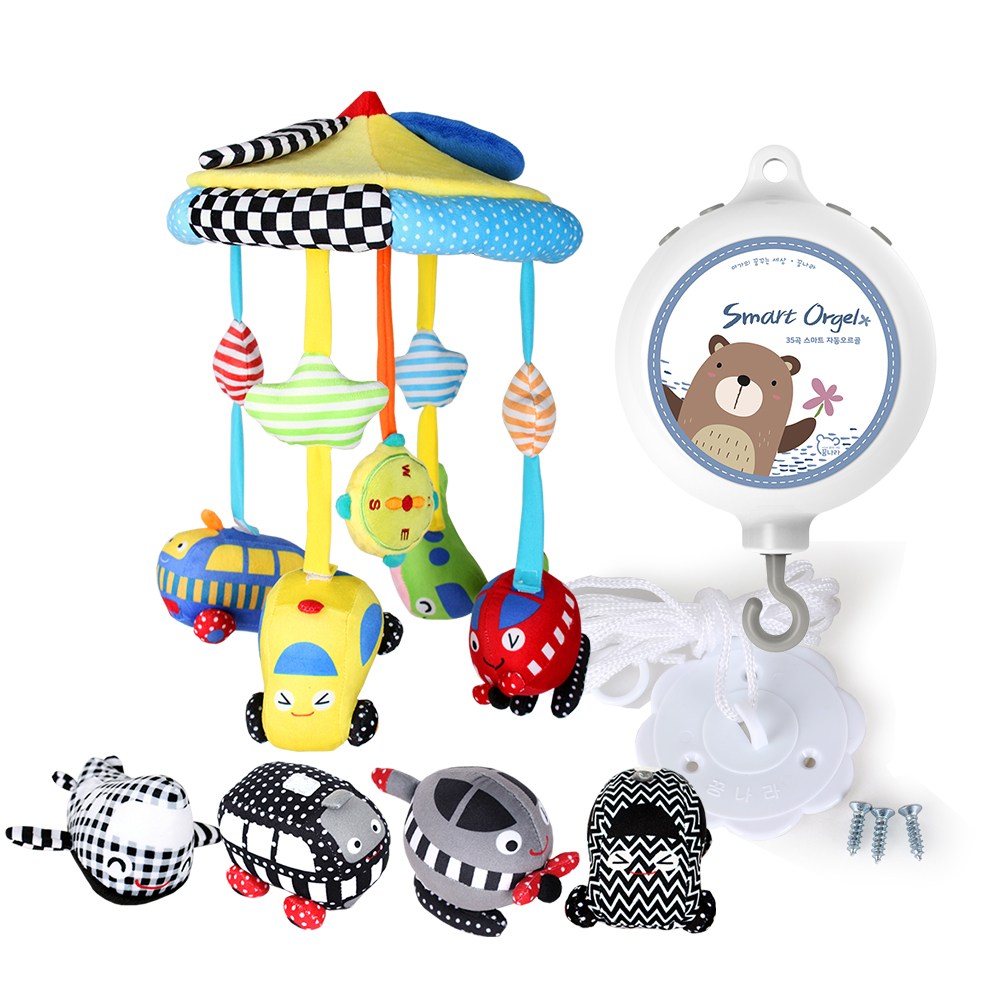 꿈나라 모빌, 붕붕 더블모빌+ 스마트 자동오르골, 1개 45,300원