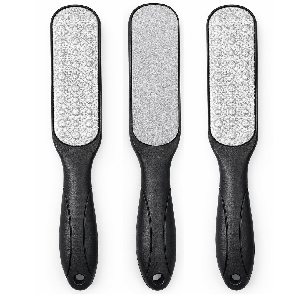 이지케어 양면 스테인리스 풋파일 발각질 제거기 블랙, 35g, 1개, 3개입 5,980원