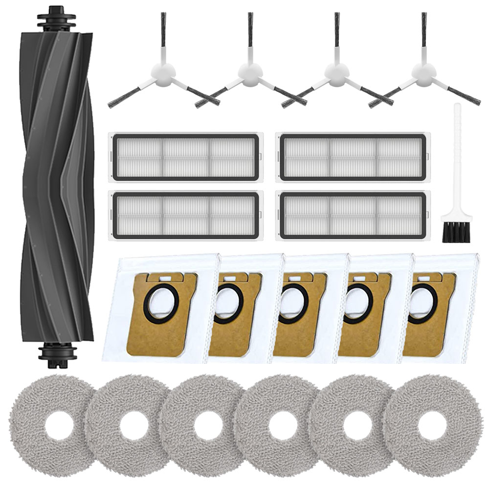 Yivy 드리미 L10S Ultra/샤오미 X10+ 메인 브러쉬1EA 물걸레6EA 더스트 백5EA 필터4EA 사이드 브러쉬4EA 호환용 소모품 세트 21PCS, 1세트, DRM-L10-SET21 30,000원