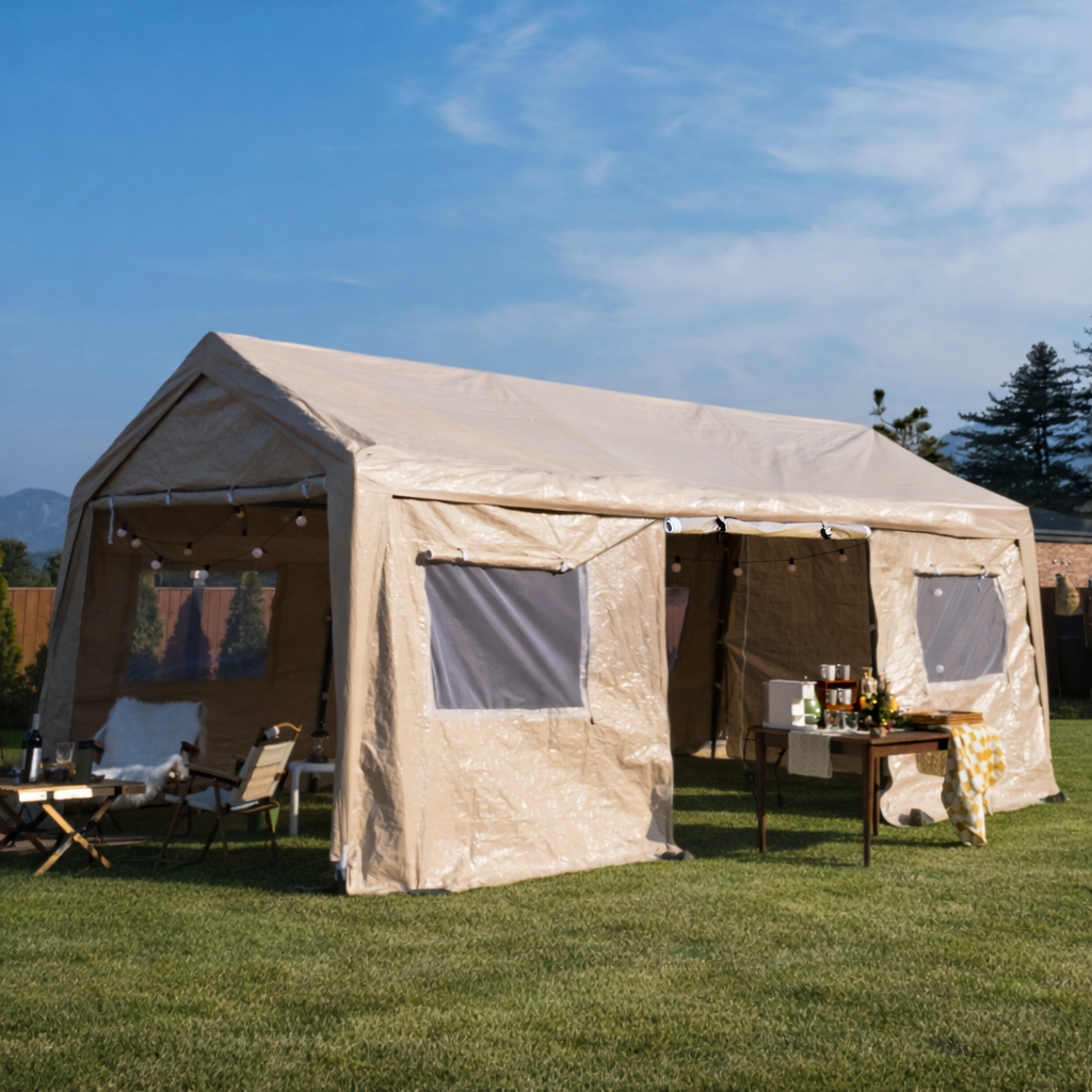 심플앤 대형 차량용 캐노피 행사용 천막 간이 주차장 3x6 사이드도어 X 355,000원