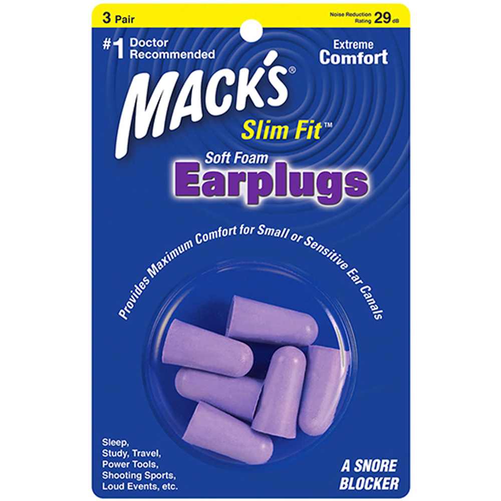 맥스 소프트 폼 슬림핏 소음방지 이어플러그, 1개, 3쌍 3,080원