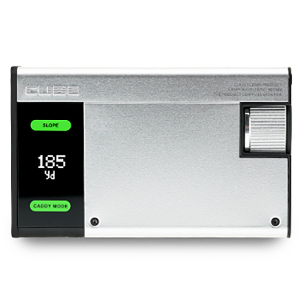 캐디톡 큐브 거리측정기 + 파우치 세트, 단일상품, 레트로실버(거리측정기), 화이트(파우치) 186,000원