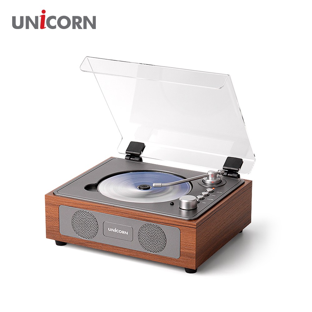 유니콘 엔틱 레트로 블루투스 휴대용 무선CD플레이어 전용리모컨, 혼합색상, MF-500CD 72,000원