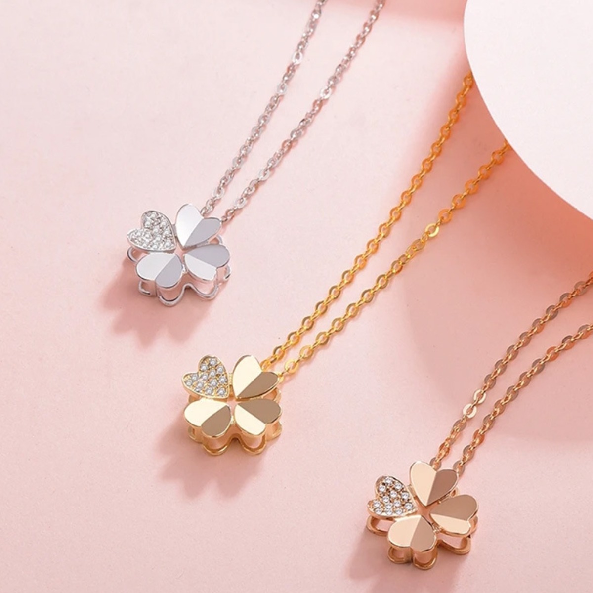 종로체인 14k 18k 큐빅 네잎클로버 여자 금 목걸이 14k목걸이 18k목걸이 385,000원