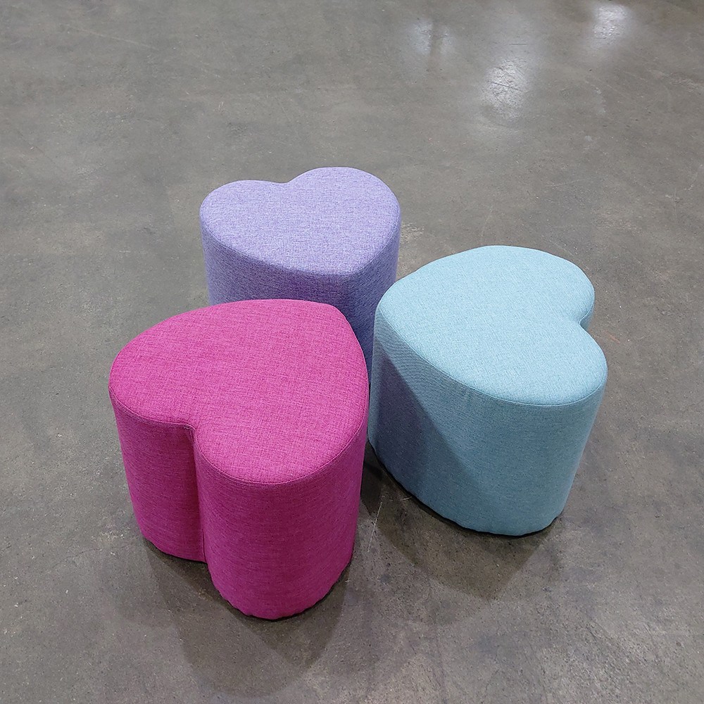 H57 하트 스툴 미니 예쁜 침실 화장대의자, (F-757) 빨강 108,900원