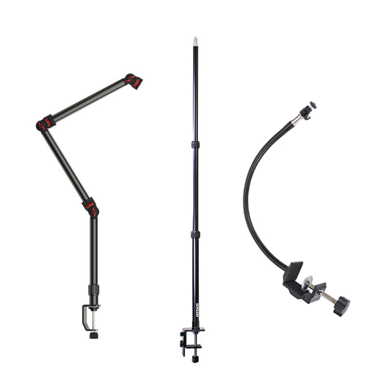 데스크 클램프 스탠드 3종 선택 모음전 테이블 3단 수직 관절 플렉시블 암 자바라 조명 카메라 스마트폰, 1개 34,000원