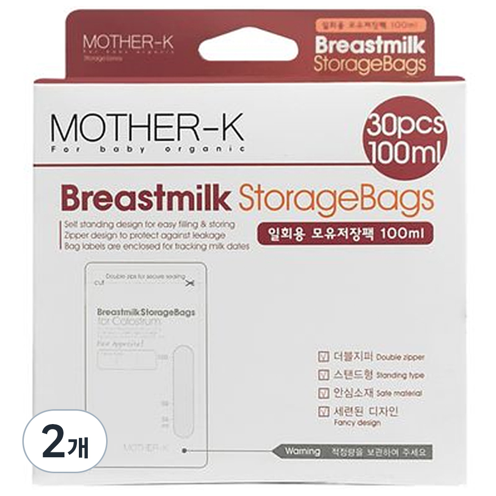 마더케이 일회용 모유저장팩 100ml 11,420원