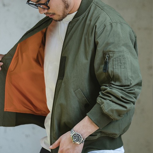 기사미 스트릿스타일 항공점퍼 밀리터리패션 캠핑자켓 데일리자켓 MA-1 CJ00249 Green 89,100원