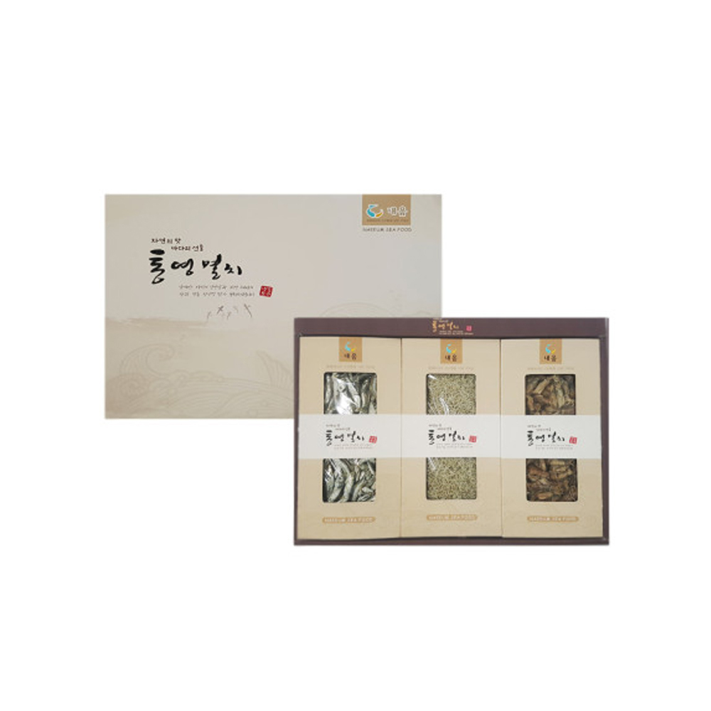 내음 통영해 통영멸치 선물세트3종 2호 세멸280g,대멸250g,꼴뚜기230g 49,000원