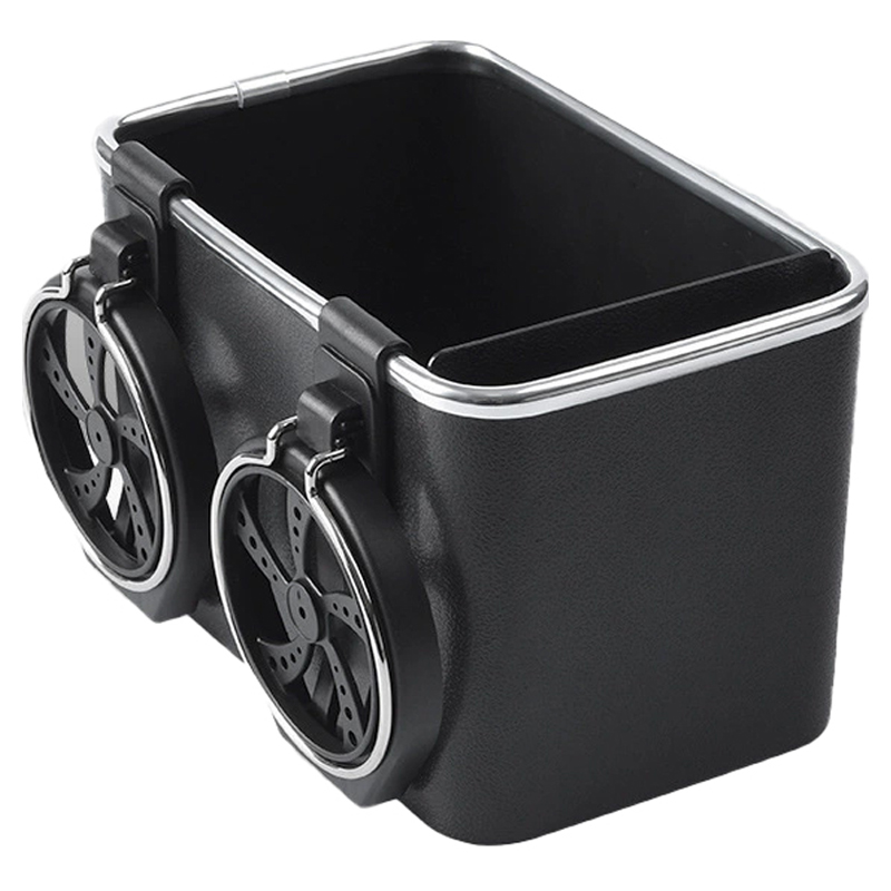 코히모 차량용 다기능 컵홀더 티슈 수납함 5W0068, 1개, 블랙, 컨텐츠 참조 6,200원