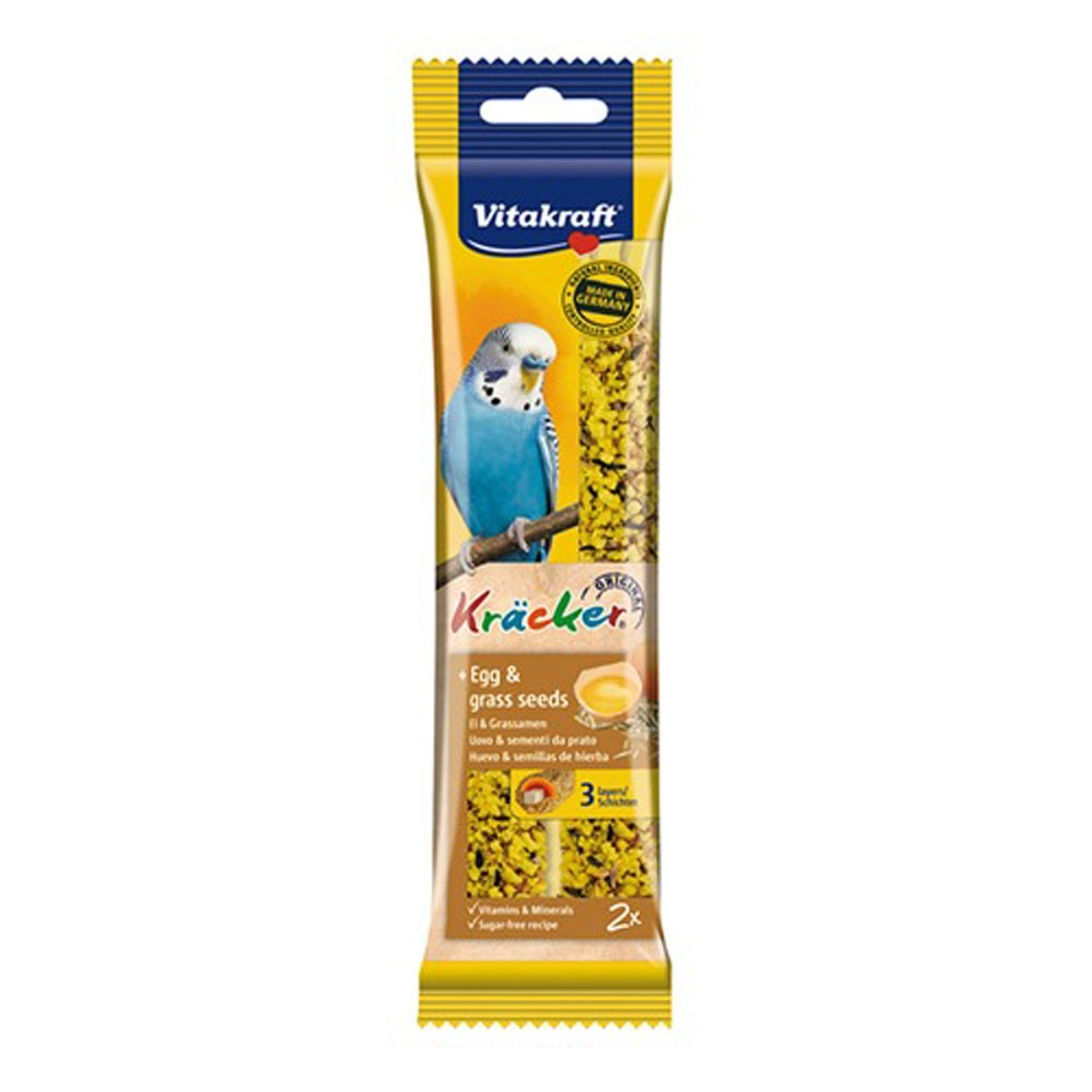 비타크래프트 잉꼬 크래커 2P 계란과 씨앗 영양바 4,100원