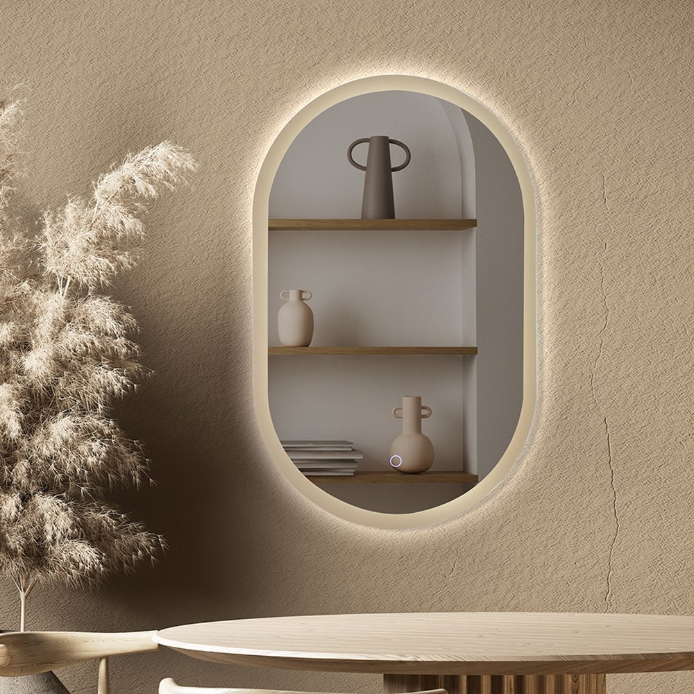 루비드 LED 간접 조명 거울 파버 직타원, 민트 185,000원