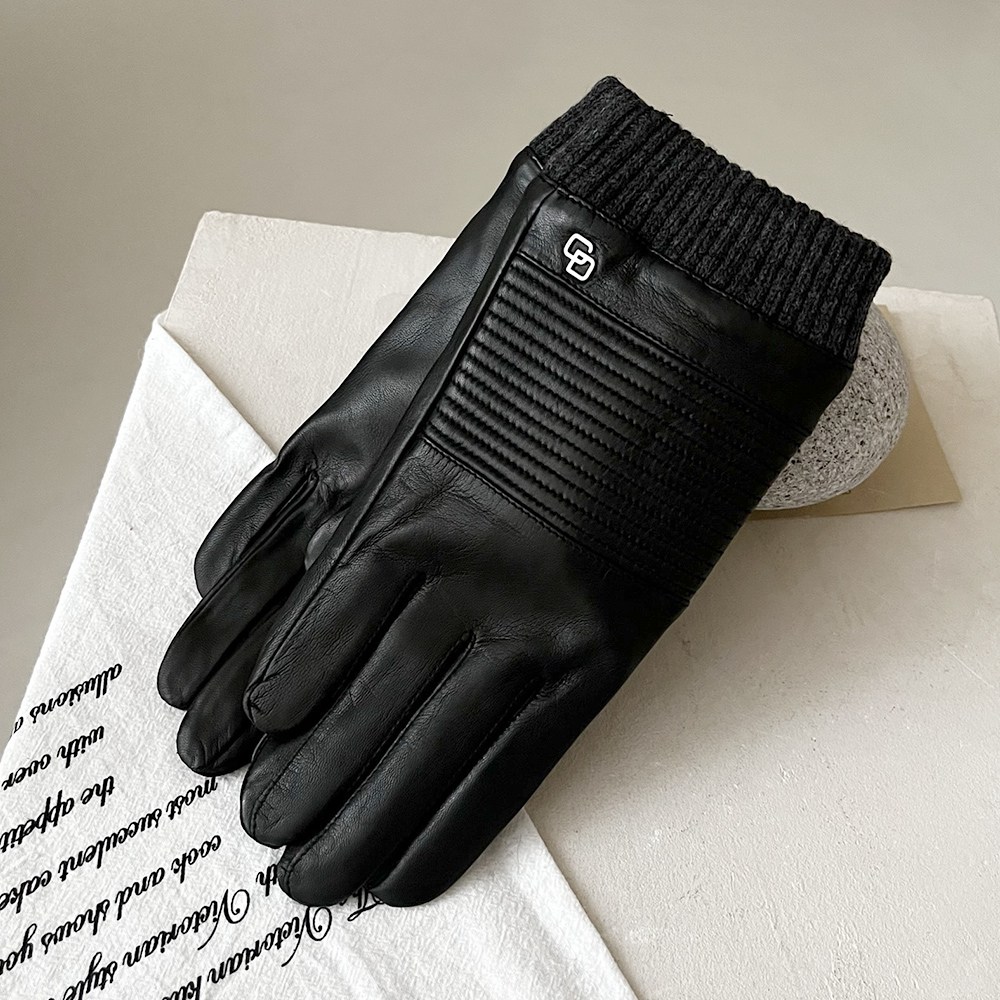 크로커다일 남성용 따뜻한 안감 기모 가죽 장갑 49,900원